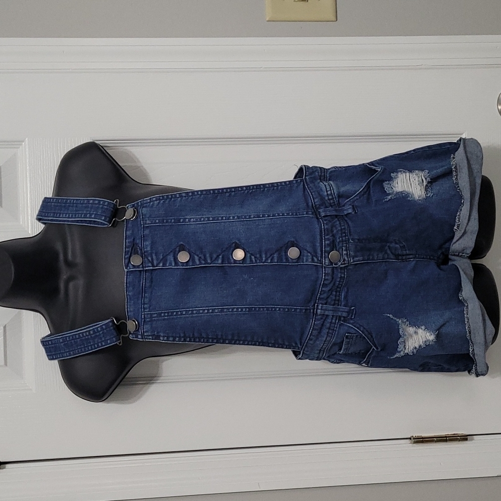 Tinseltown Denim Overall Shorts